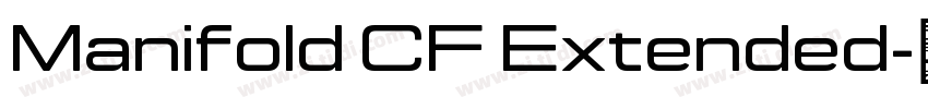 Manifold CF Extended字体转换